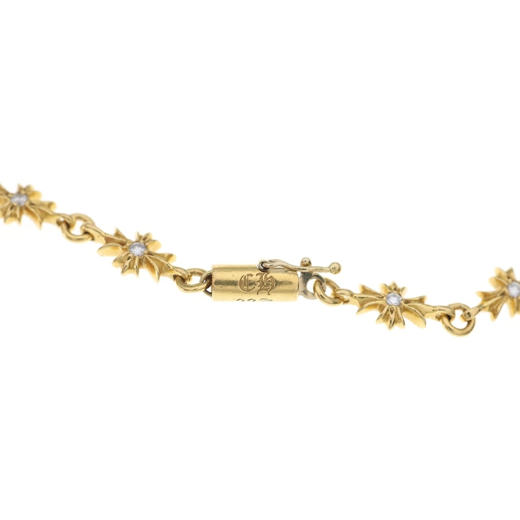 CHROME HEARTS(クロムハーツ) 22K TNY E CH PLS P/DIA タイニーE CHプラス ブレスレット PAVEダイヤ ゴールド BCA026 レディース