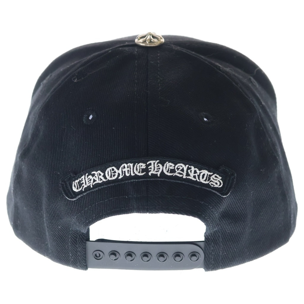 CHROME HEARTS(クロムハーツ) RS3 BASEBALL CAP フロントモチーフ刺繍 クロスボール ベースボールキャップ 帽子 ブラック