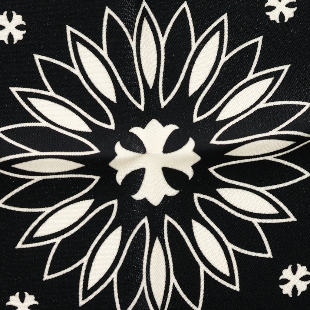 CHROME HEARTS(クロムハーツ) SILK BANDANA SCARF CHプラス シルク バンダナスカーフ ブラック