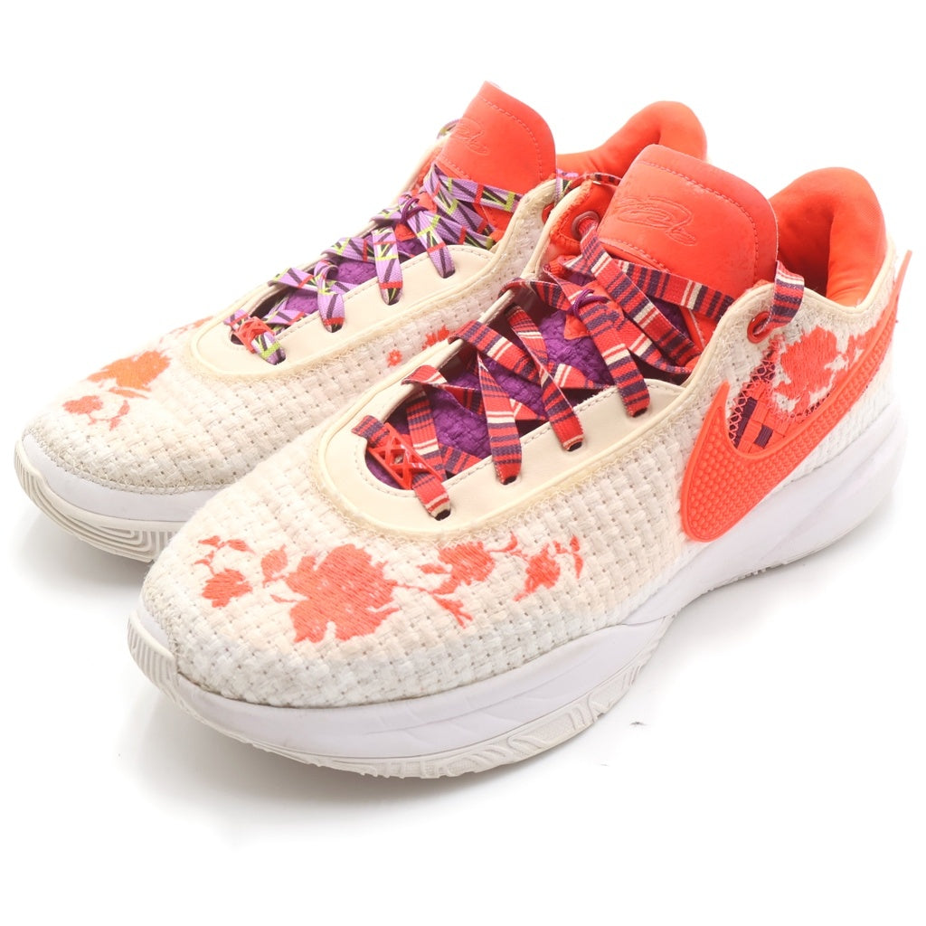 NIKE(ナイキ) ×MIMI PLANGE LEBRON 20 PRM ミミプランジ レブロン20 バスケットシューズ ホワイト/オレンジUS10.5/28.5cm FJ0724-801