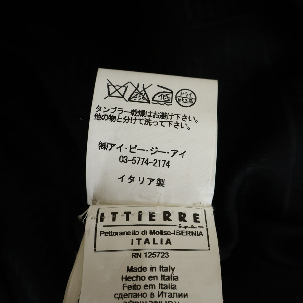 John Galliano(ジョン ガリアーノ) ロゴプレート レーヨン混 シングルテーラードジャケット ブラック WR6500 68649