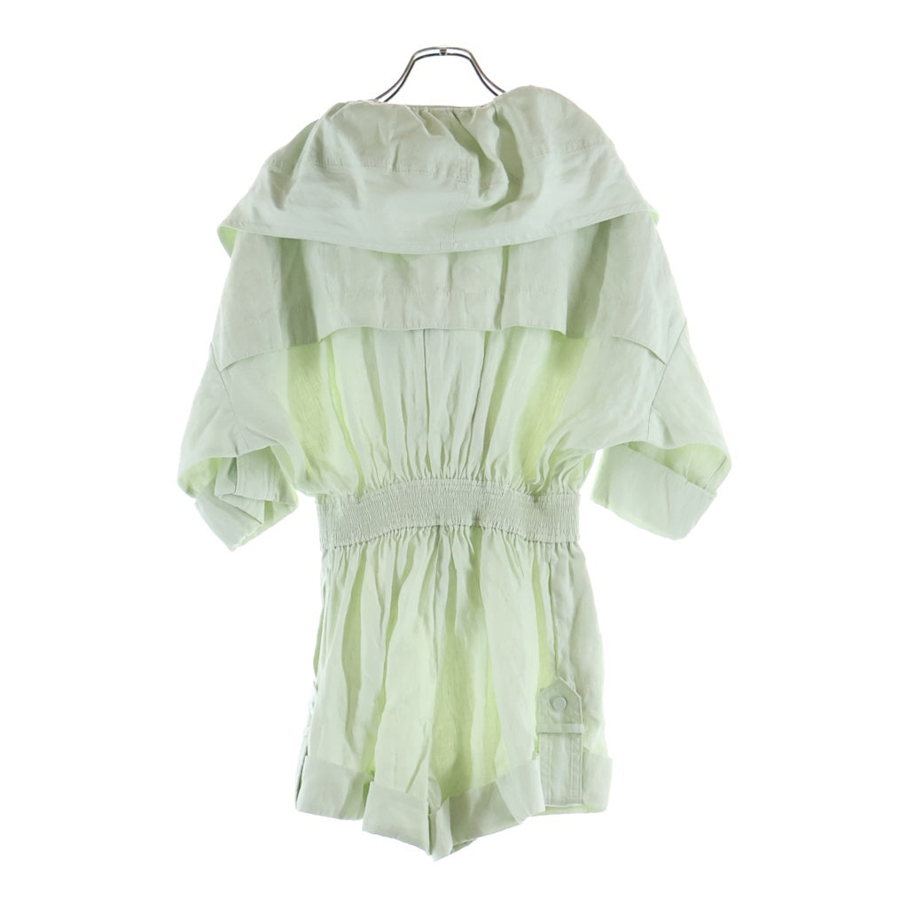 ZIMMERMANN(ジマーマン) GLASSY ROLLED PLAYSUIT グラッシー ロールド プレイスーツ ハーフスリーブワンピース レディース グリーン 7770YGLA