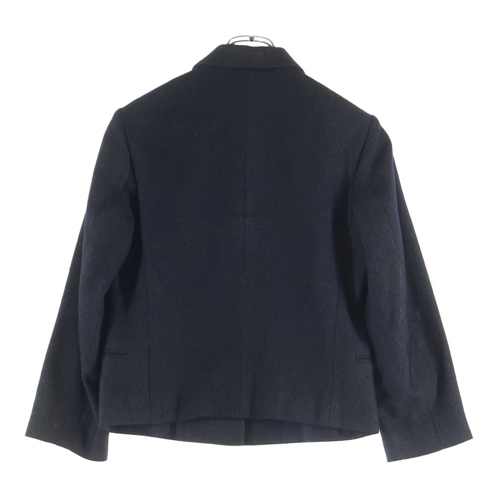 JIL SANDER(ジルサンダー) シルク混 カシミヤ シングルテーラードジャケット グレー レディース