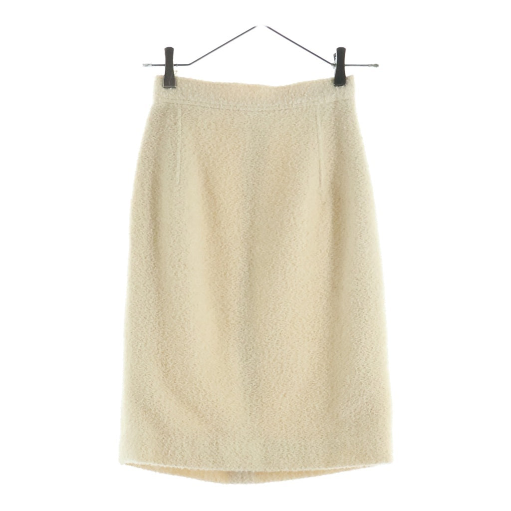 JIL SANDER(ジルサンダー) 90S VINTAGE ヴィンテージ アルパカウール セットアップスーツ シングルテーラードジャケット ミドルスカート レディース アイボリー