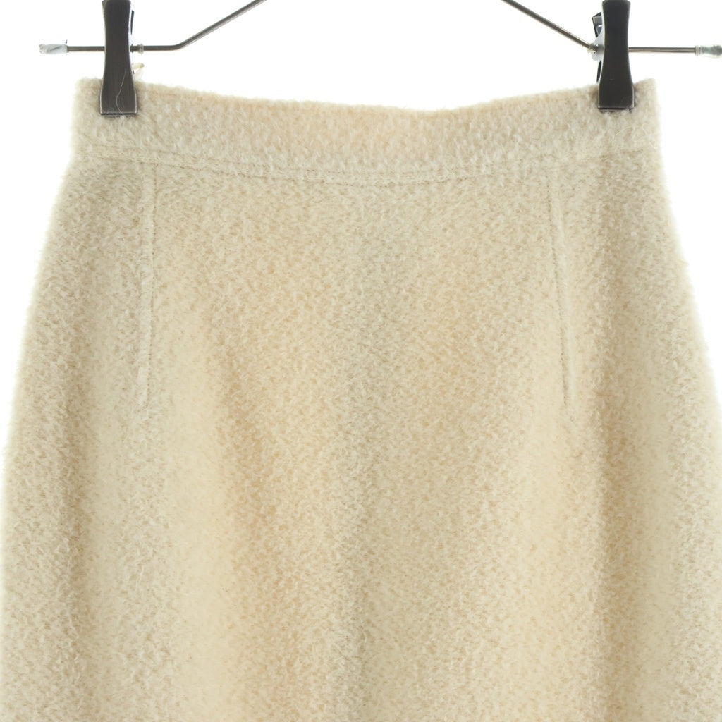 JIL SANDER(ジルサンダー) 90S VINTAGE ヴィンテージ アルパカウール セットアップスーツ シングルテーラードジャケット ミドルスカート レディース アイボリー