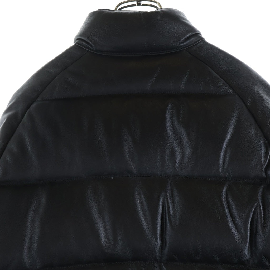 A BATHING APE(アベイシングエイプ) LETHER CLASSIC DOWN JACKET シープスキン 羊皮 レザー クラッシック ダウン ジャケット ブラック 001HJB801009X