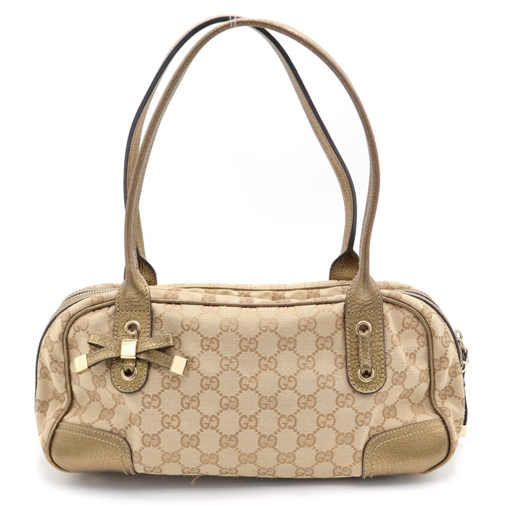 GUCCI(グッチ) PRINCY MINI BOSTON GGキャンバス プリンシーミニボストンバッグ ゴールド 161720 レディース