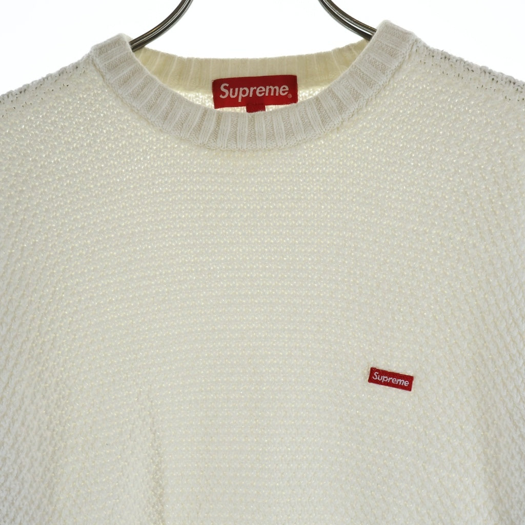 SUPREME(シュプリーム) 20AW Textured Small Box Sweater テクスチャー スモールボックスロゴ ニットスウェット セーター ホワイト