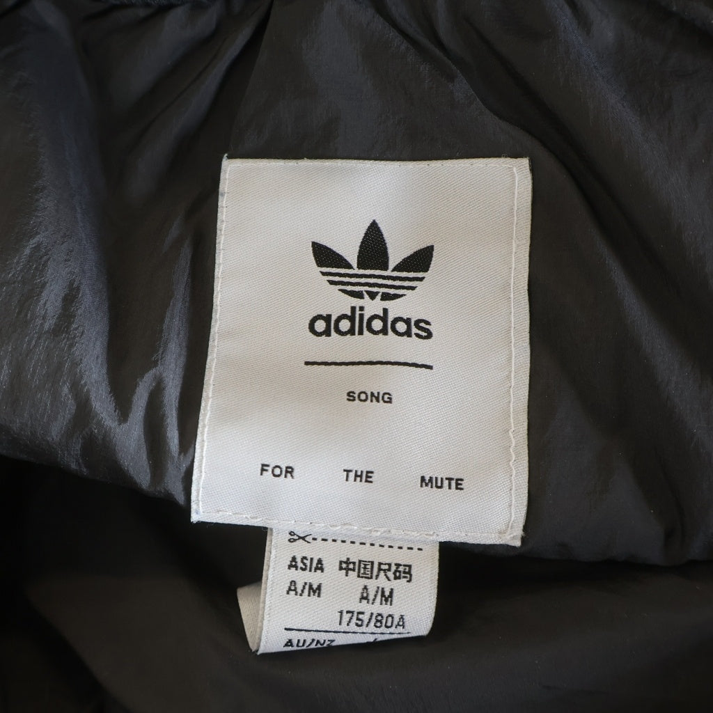 adidas(アディダス) ×SONG FOR THE MUTE SFTM PANT ソングフォーミュート サイドライン 裾ジッパー トラックパンツ グレー/オレンジ IK8598