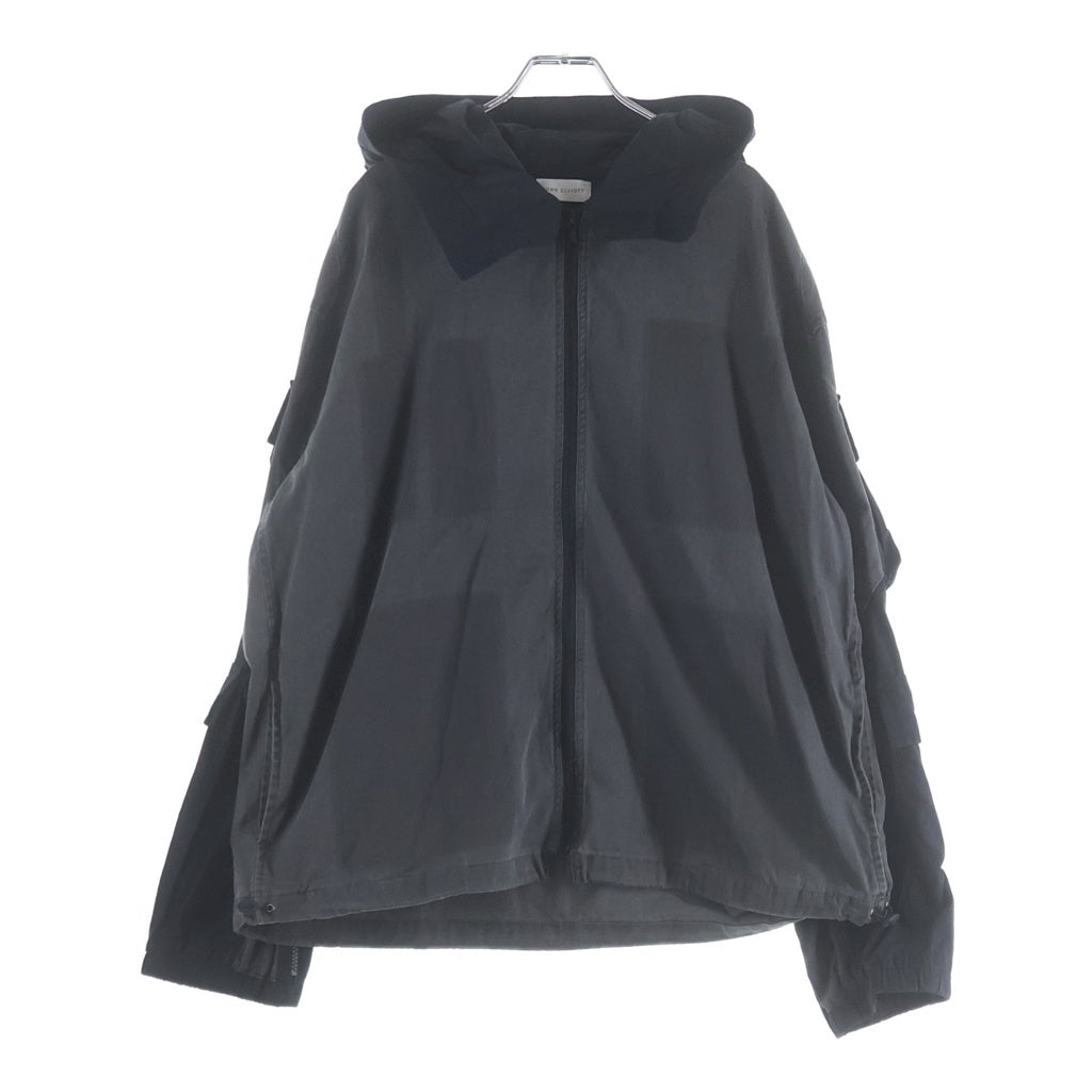 JOHN ELLIOTT(ジョンエリオット) MIRAMAR TACTICAL PARKA ミラマー タクティカル ジップアップパーカー フーディー グレー/ブラック 3120400038
