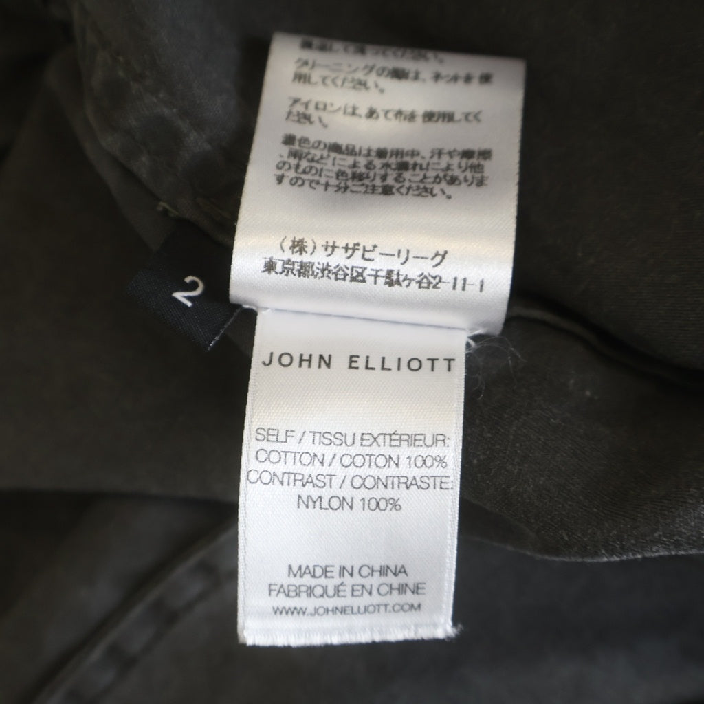JOHN ELLIOTT(ジョンエリオット) MIRAMAR TACTICAL PARKA ミラマー タクティカル ジップアップパーカー フーディー グレー/ブラック 3120400038