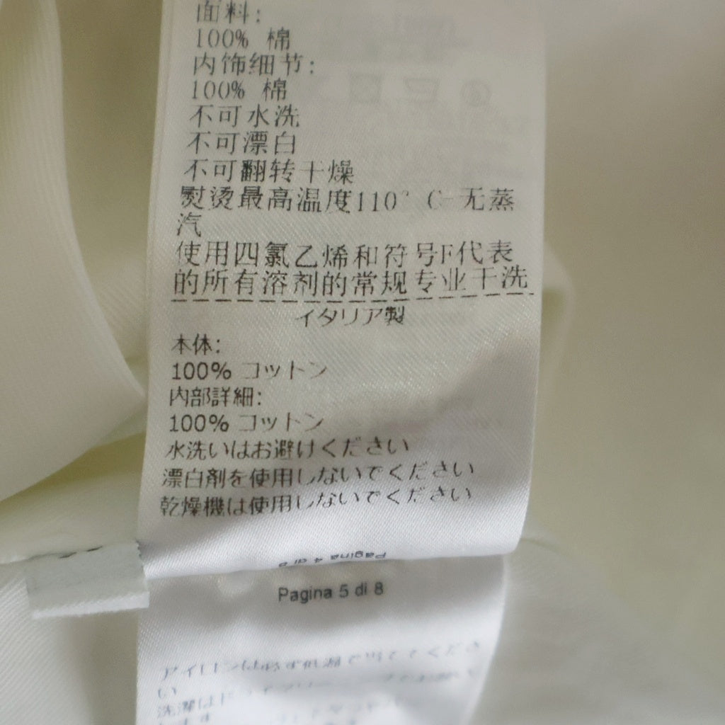 BOTTEGA VENETA(ボッテガヴェネタ) コットンツイル 長袖シャツジャケット ホワイト 702220 V1J10