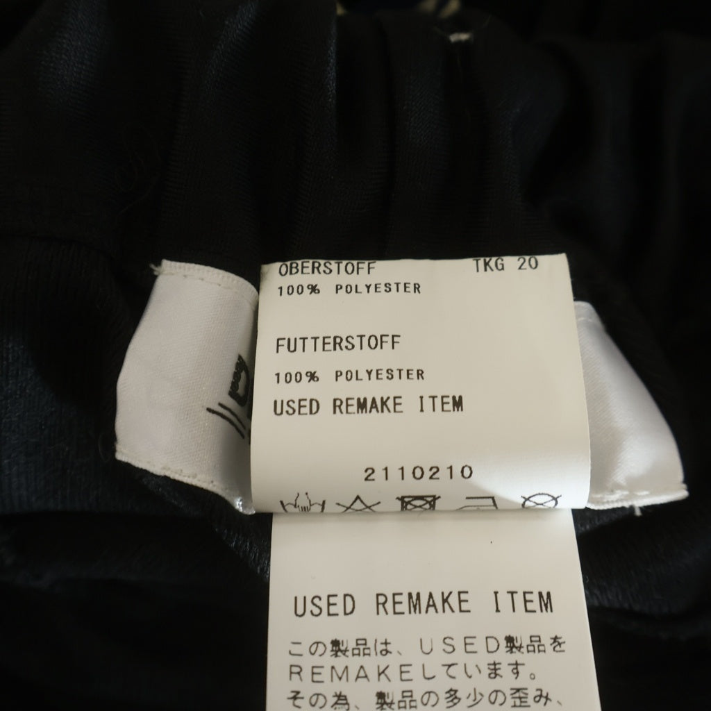 DISCOVERED(ディスカバード) ×adidas アディダス 再構築 ドッキング加工 トラックパンツ ブラック
