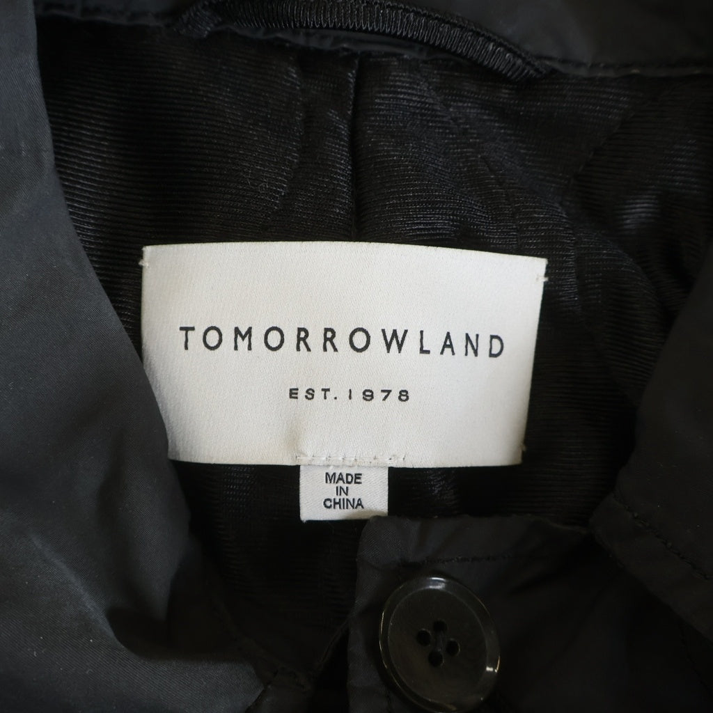 TOMORROWLAND(トゥモローランド) 18AW 製品染 ステンカラーコート ブラック 63-09-85-09102