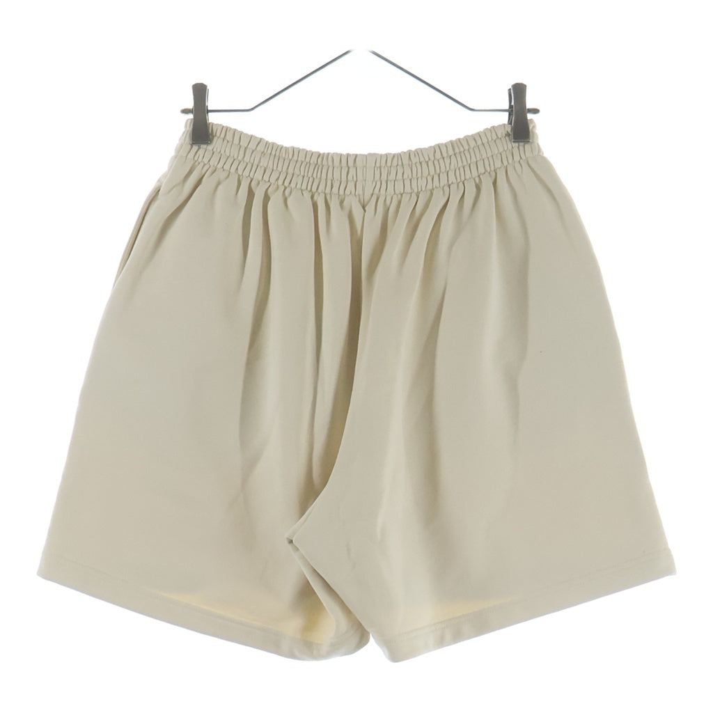 BALENCIAGA(バレンシアガ) 22SS Political Campaign Sweat Shorts ポリティカル キャンペーンロゴ刺繍 スウェットショーツ ハーフパンツ ベージュ 676137 TKVI9