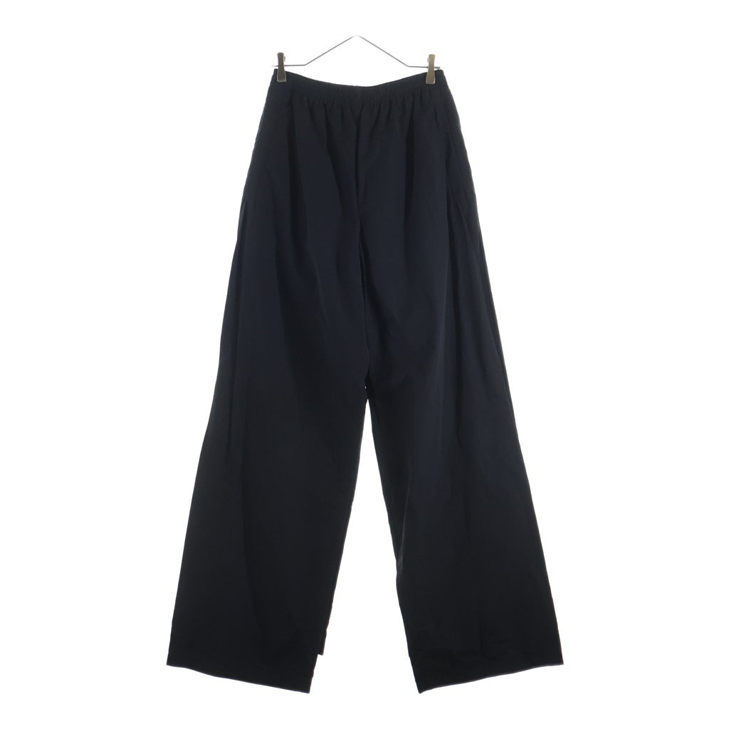 BALENCIAGA(バレンシアガ) 23SS Double Front Tracksuit Trousers ナイロン混 ダブルフロント レイヤードワイドバギーパンツ ブラック 770502 TNQ25