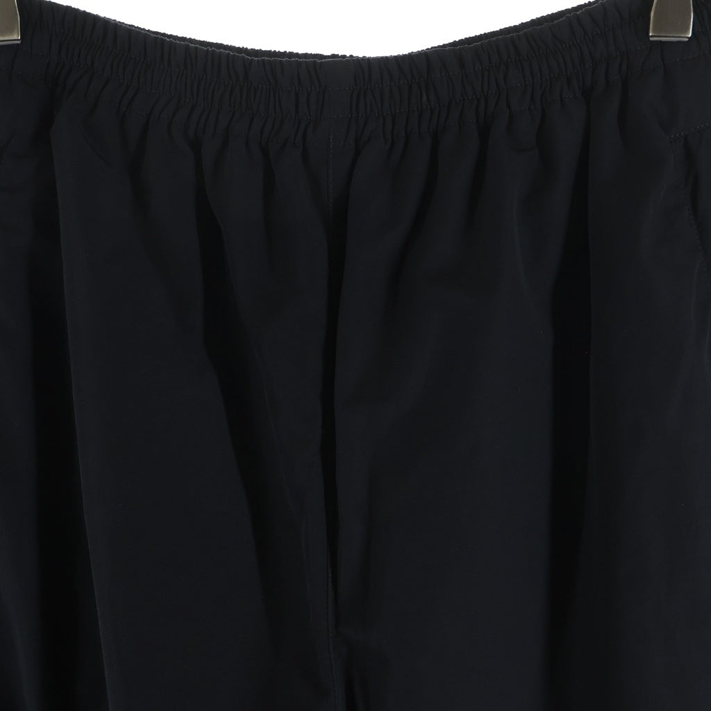 BALENCIAGA(バレンシアガ) 23SS Double Front Tracksuit Trousers ナイロン混 ダブルフロント レイヤードワイドバギーパンツ ブラック 770502 TNQ25