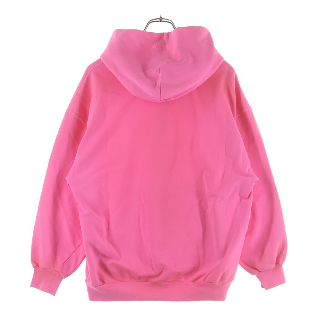 BALENCIAGA(バレンシアガ) 23SS Vintage Small Zip-up Hoodie ヴィンテージ加工 スモールジップアップパーカー フーディー ピンク 744454 TOVG5