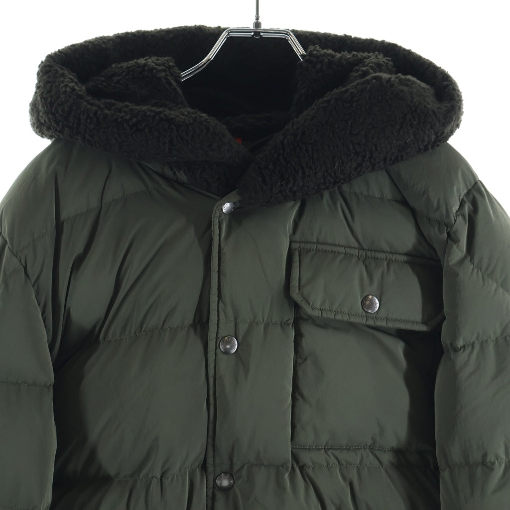 MONCLER(モンクレール) 24AW MARCELETTES ボア付 フーデッド ショートダウンジャケット カーキ J20911A00149