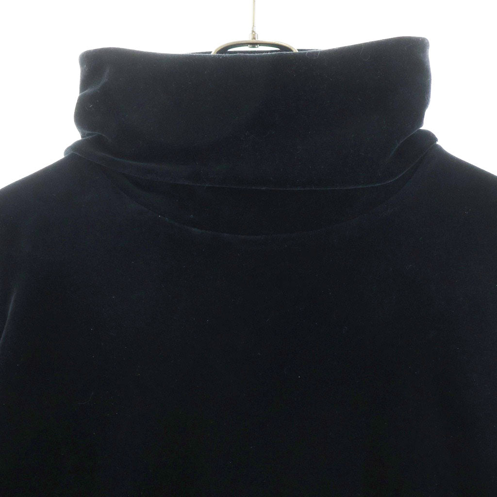 SAINT LAURENT PARIS(サンローランパリ) 22AW TURTLE NECK VELOR TOP タートルネック ベロアトップ ブラック 711927 YBTF2
