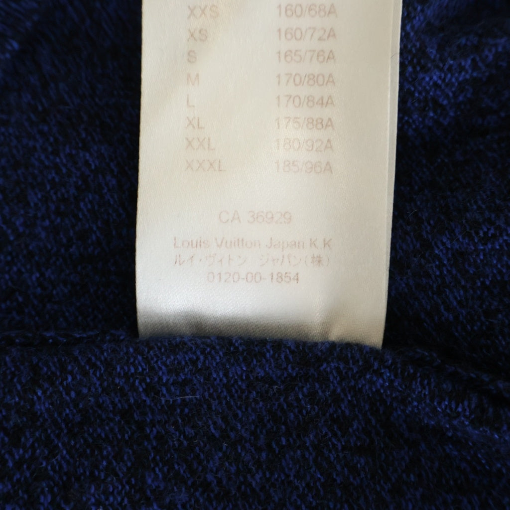 LOUIS VUITTON(ルイヴィトン) クルーネック カシミヤニットセーター ブルー RM161Q KC7 H7N43W