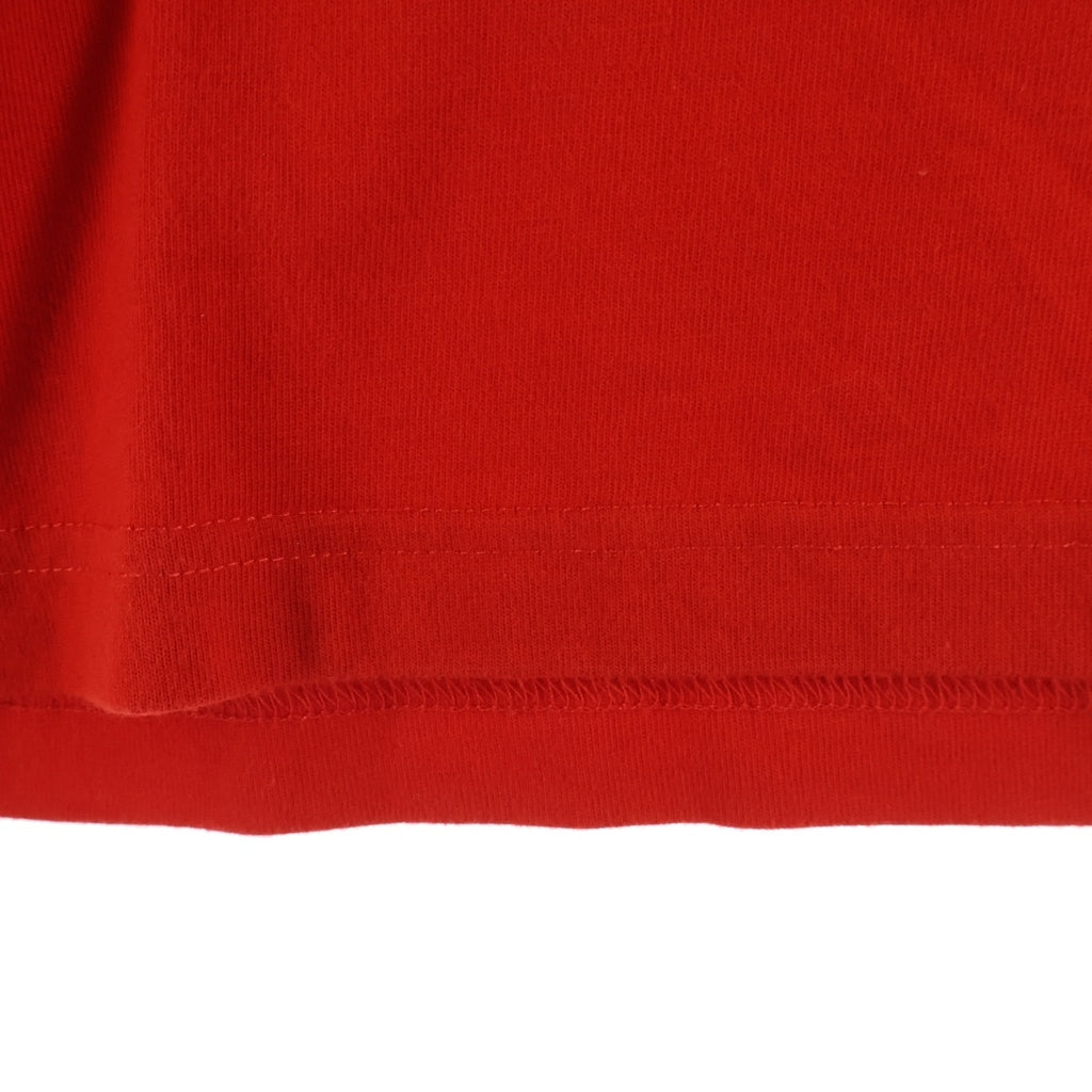 BALENCIAGA(バレンシアガ) 21SS Political Campaign Oversized Tee ポリティカル キャンペーンロゴ刺繍Tシャツ 半袖クルーネックカットソー レッド 641655 TKVJ1