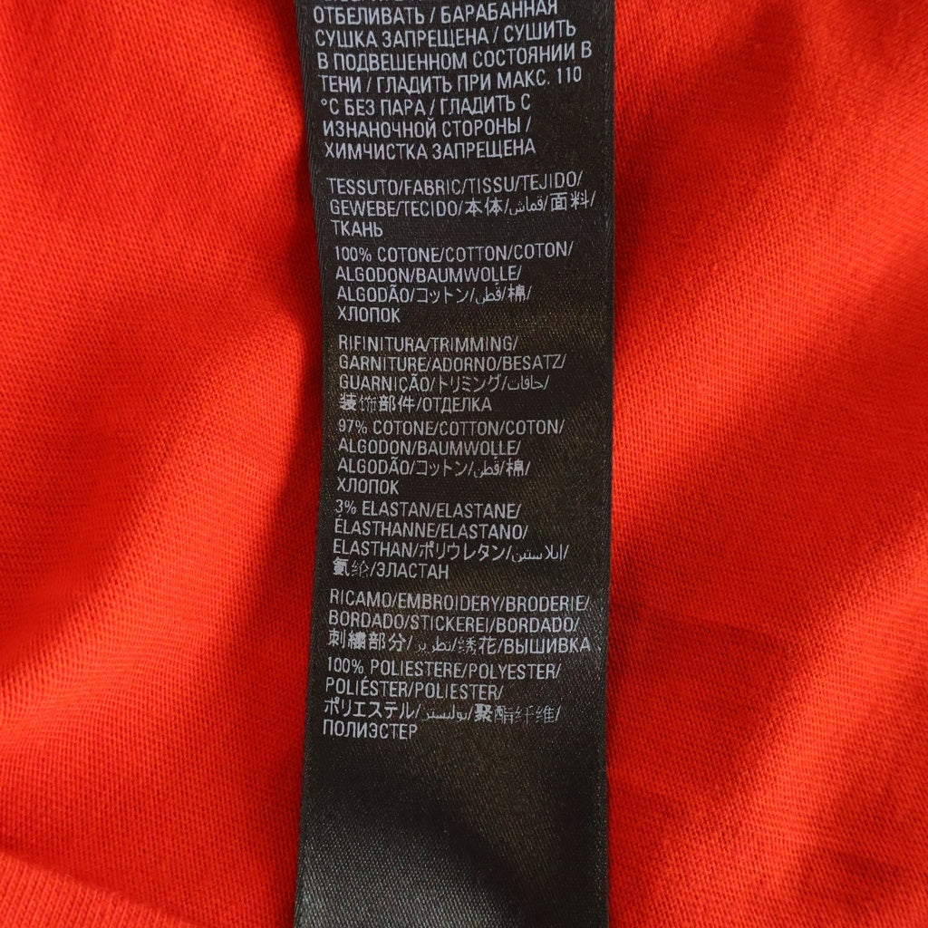 BALENCIAGA(バレンシアガ) 21SS Political Campaign Oversized Tee ポリティカル キャンペーンロゴ刺繍Tシャツ 半袖クルーネックカットソー レッド 641655 TKVJ1