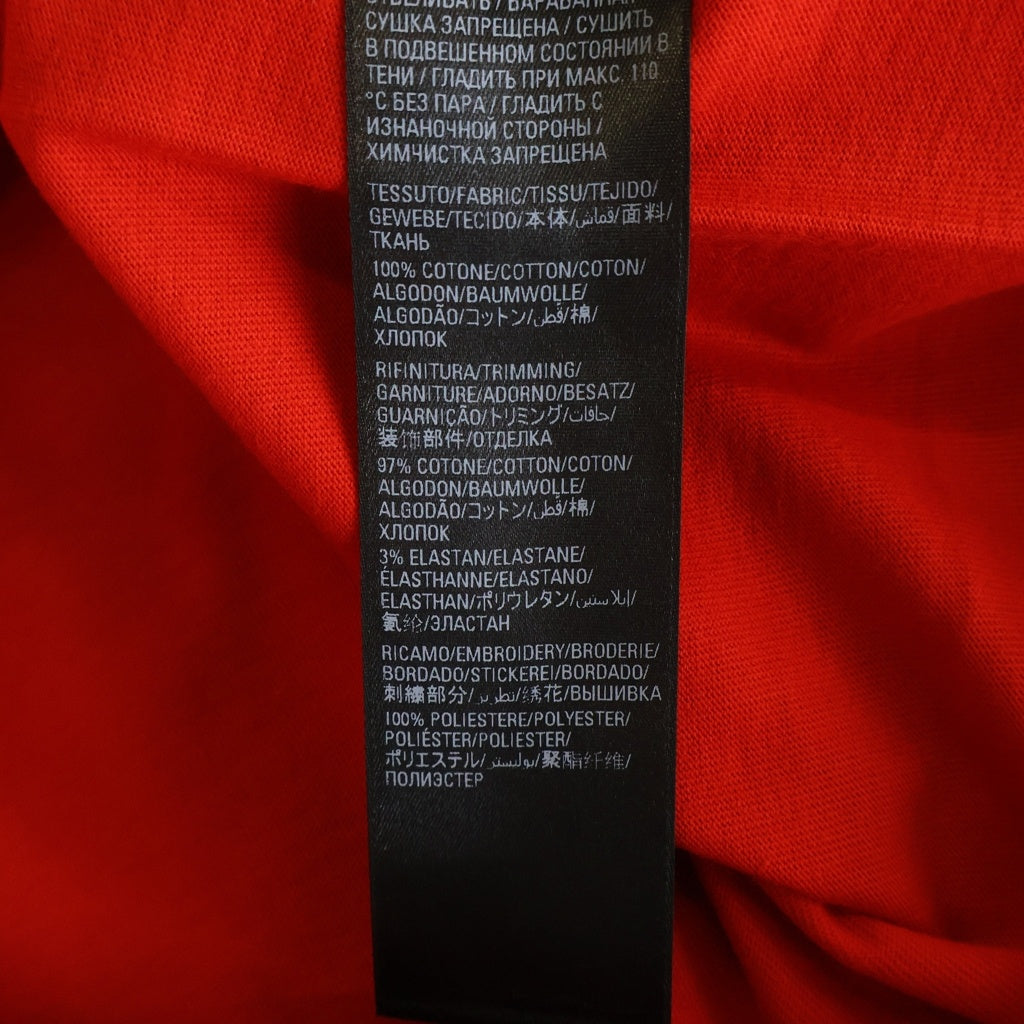BALENCIAGA(バレンシアガ) 21SS Political Campaign Oversized Tee ポリティカル キャンペーンロゴ刺繍Tシャツ 半袖クルーネックカットソー レッド 641655 TKVJ1