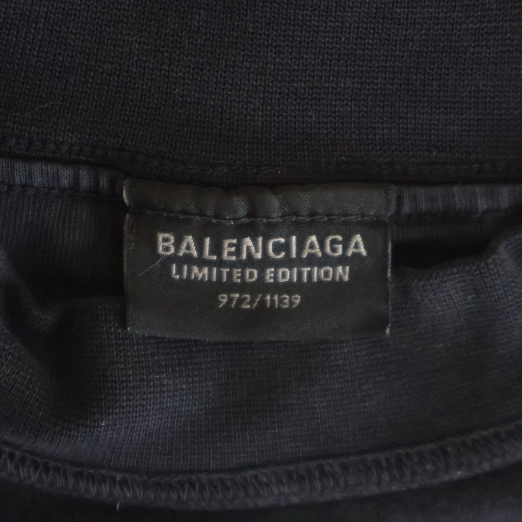 BALENCIAGA(バレンシアガ) 24AW BFRND Series Music Inside Out T-Shirt インサイドアウト ミュージックプリントTシャツ 半袖クルーネックカットソー ブラック 787358 TQVG8