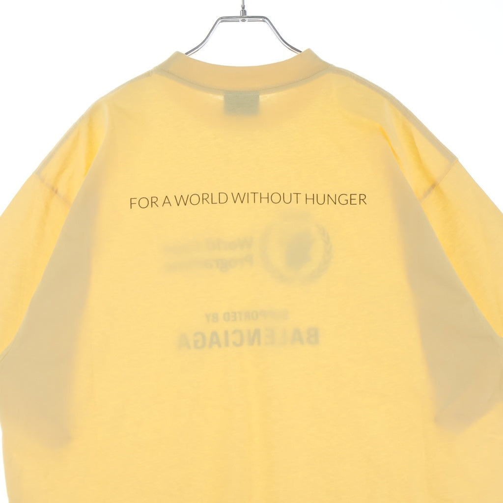 BALENCIAGA(バレンシアガ) WFP World Food Programme 両面ラバープリントTシャツ 半袖クルーネックカットソー イエロー 764235 TSVS9