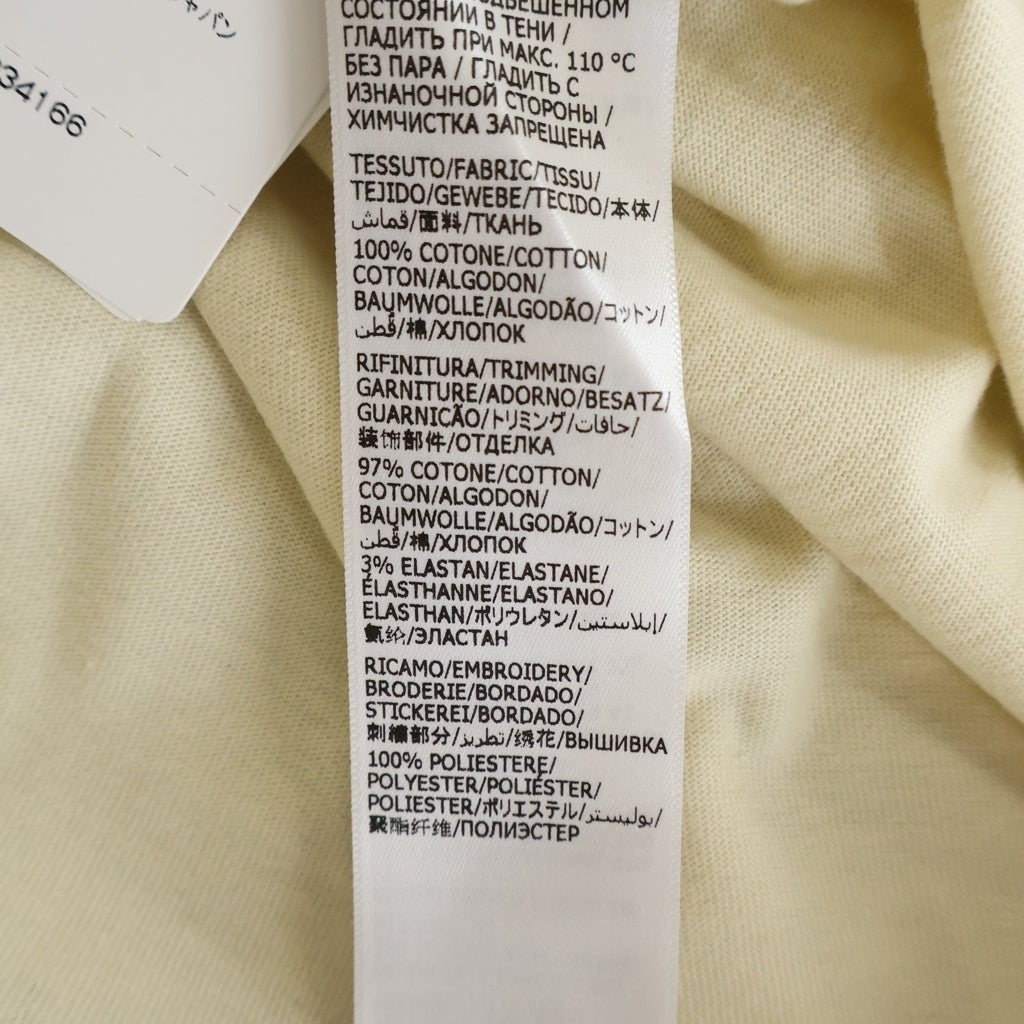 BALENCIAGA(バレンシアガ) 21SS Political Campaign Oversized Tee ポリティカル キャンペーンロゴ刺繍Tシャツ 半袖クルーネックカットソー ベージュ 641655 TKVJ1