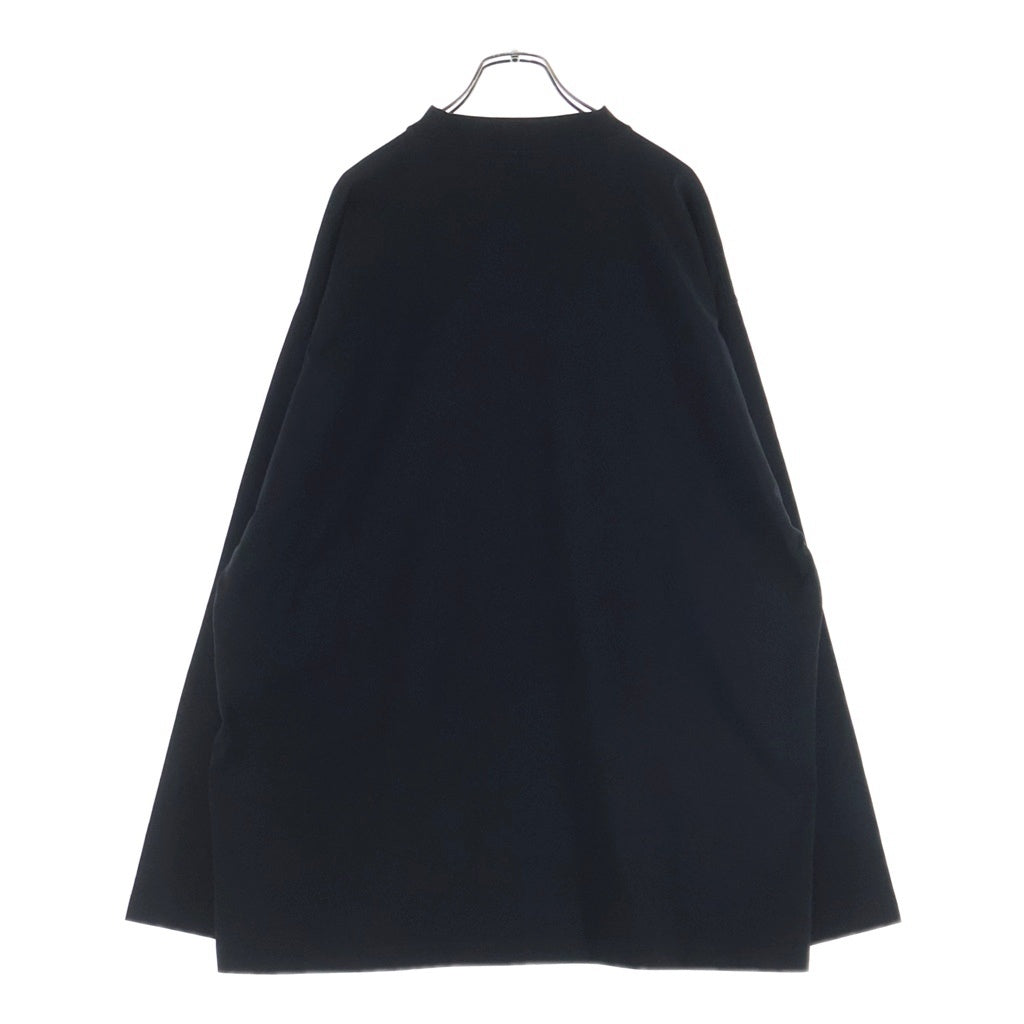 BALENCIAGA(バレンシアガ) 23SS Oversized L/S T-Shirt TOKYOロゴプリント オーバーサイズTシャツ 長袖クルーネックカットソー ブラック 720250 TLVK6