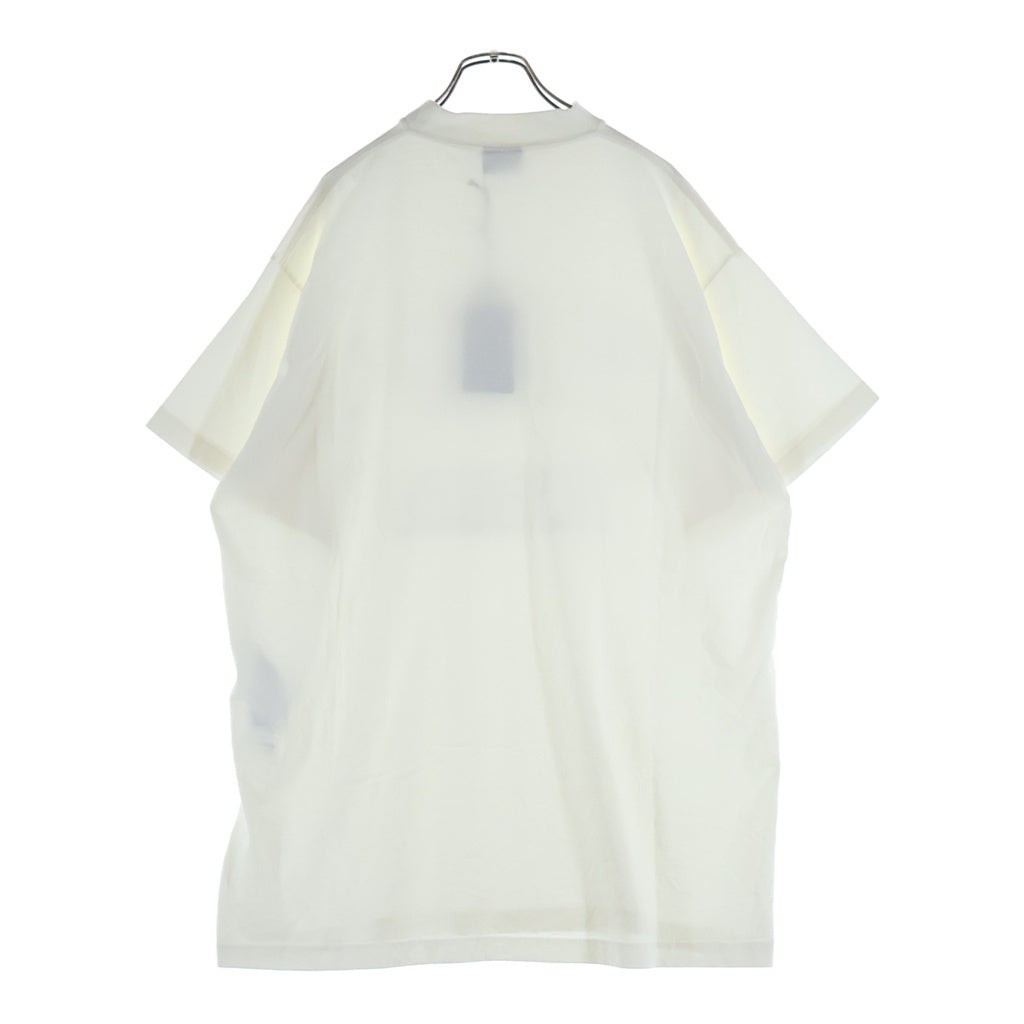 BALENCIAGA(バレンシアガ) 25SS Over Champs-Elysees T-Shirt フロントプリント オーバーサイズTシャツ 半袖クルーネックカットソー ホワイト 787349 TRVN1