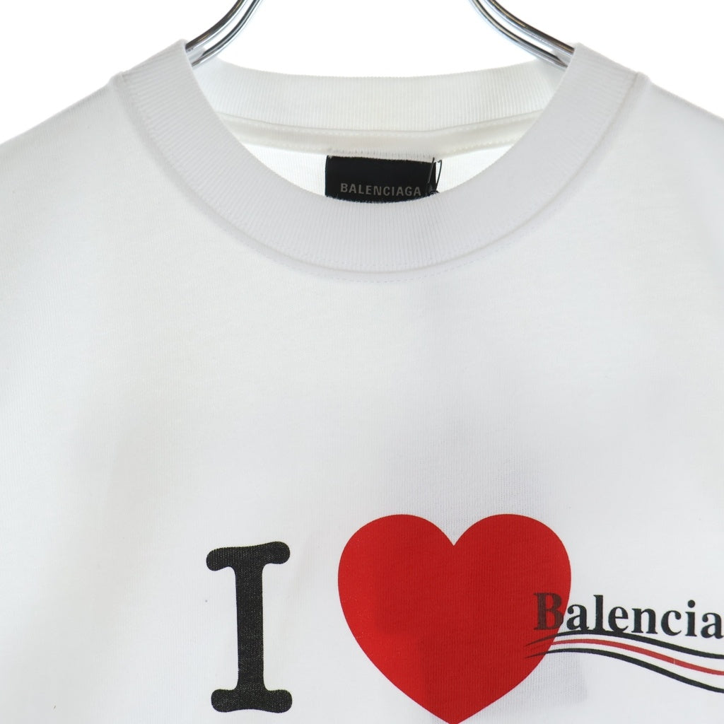 BALENCIAGA(バレンシアガ) 25SS Overlayer Political Campaign Tee Small Fit キャンペーンロゴ 両面プリントTシャツ 半袖クルーネックカットソー レディース 612964 TSVY7