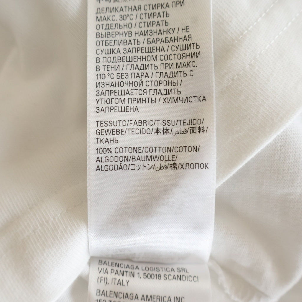 BALENCIAGA(バレンシアガ) 25SS Overlayer Political Campaign Tee Small Fit キャンペーンロゴ 両面プリントTシャツ 半袖クルーネックカットソー レディース 612964 TSVY7