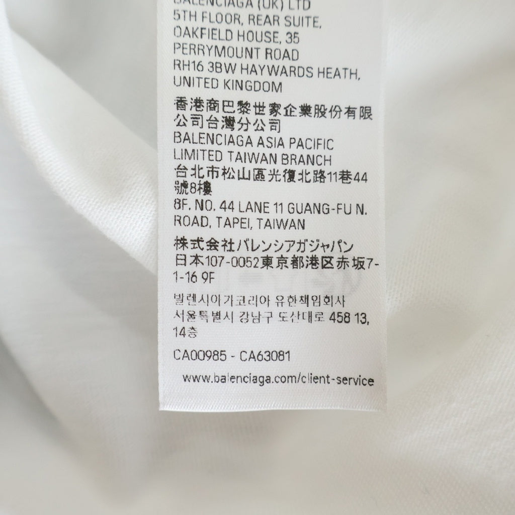 BALENCIAGA(バレンシアガ) 25SS Overlayer Political Campaign Tee Small Fit キャンペーンロゴ 両面プリントTシャツ 半袖クルーネックカットソー レディース 612964 TSVY7