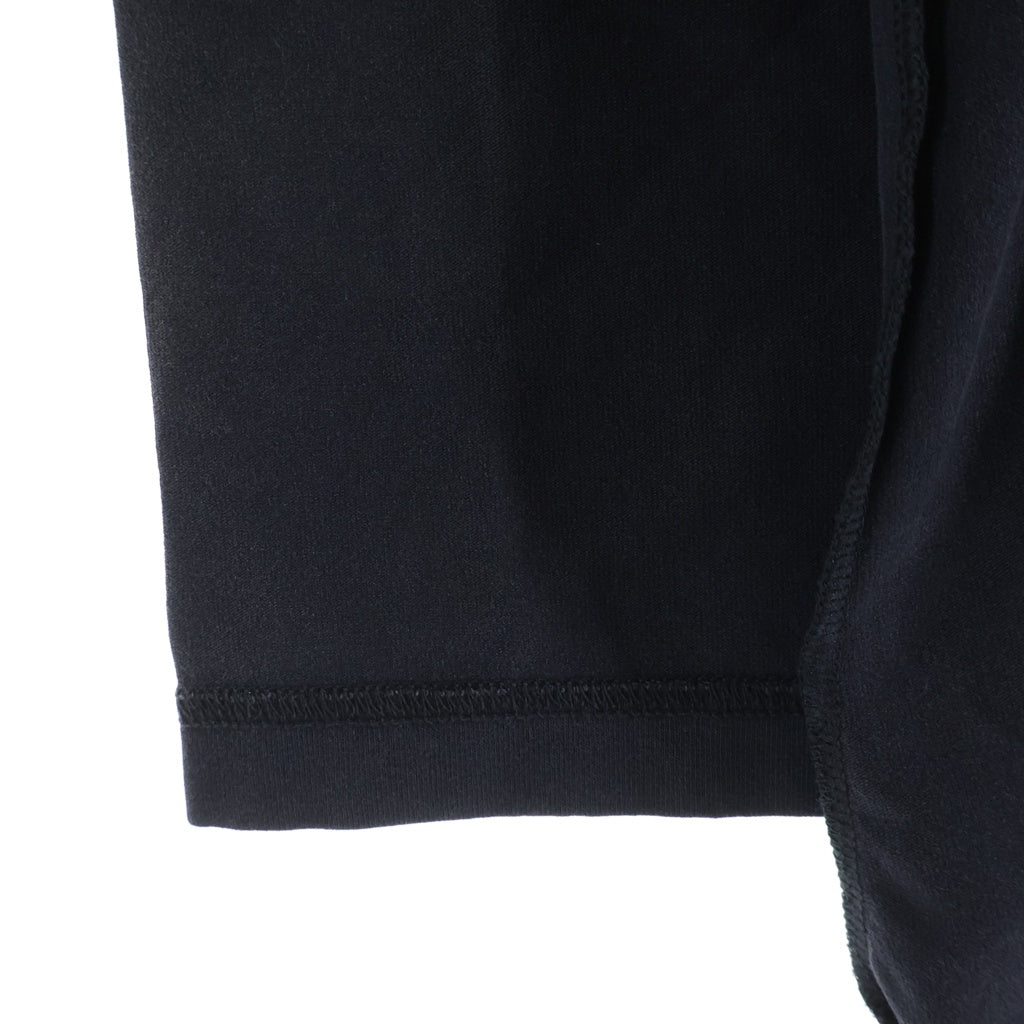 BALENCIAGA(バレンシアガ) BFRND Long-Sleeve Hooded T-Shirt ロゴプリント ネックホルダー付 ロングスリーブフーデッドTシャツ レディース ブラック 787350 TQVG9
