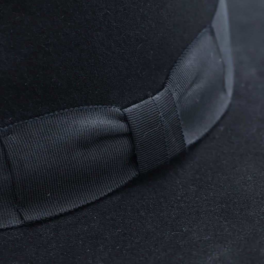 SAINT LAURENT PARIS(サンローランパリ) 16AW New Bowie Fedora Hat ニューボウイフェドラハット ロングプリムハット 中折れ帽子 ブラック 442145 Y3OS1