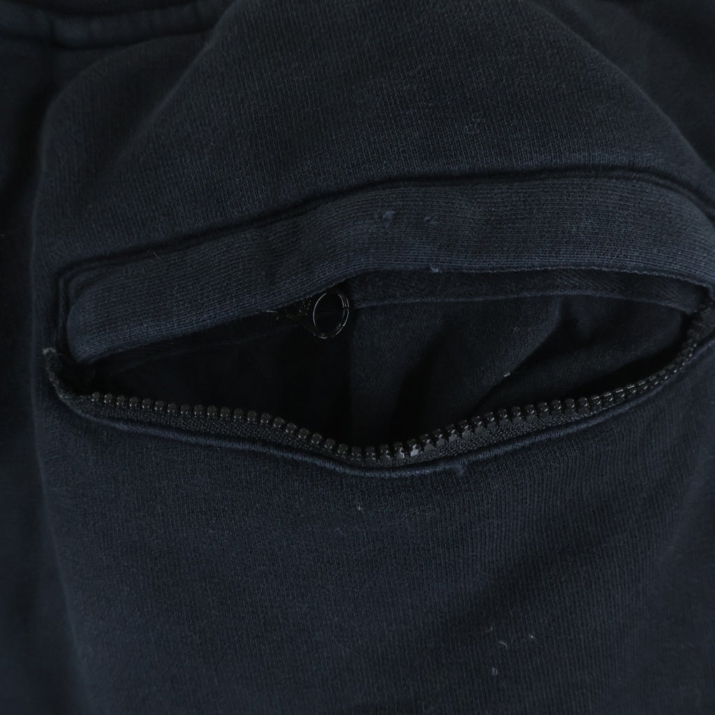 STONE ISLAND(ストーンアイランド) 19AW サイドロゴワッペン 裾リブスウェットパンツ ブラック 711560320