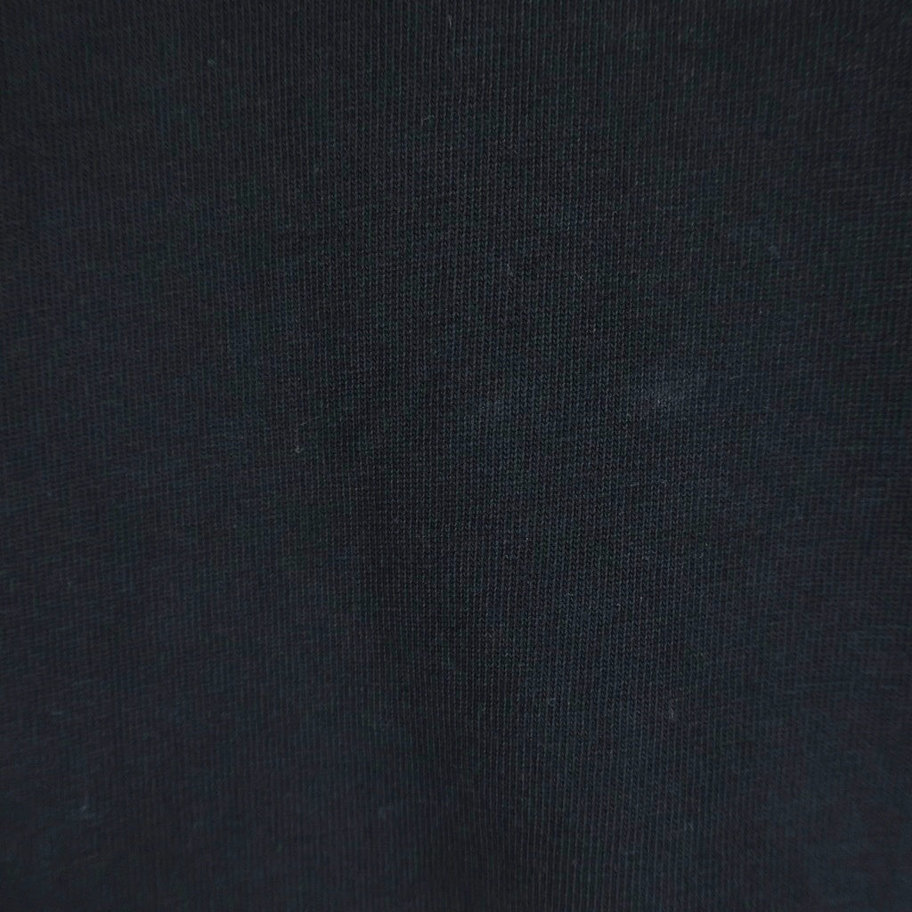 HERON PRESTON(ヘロンプレストン) 袖ロゴプリントTシャツ 長袖クルーネックカットソー ブラック HMAB002S19600050