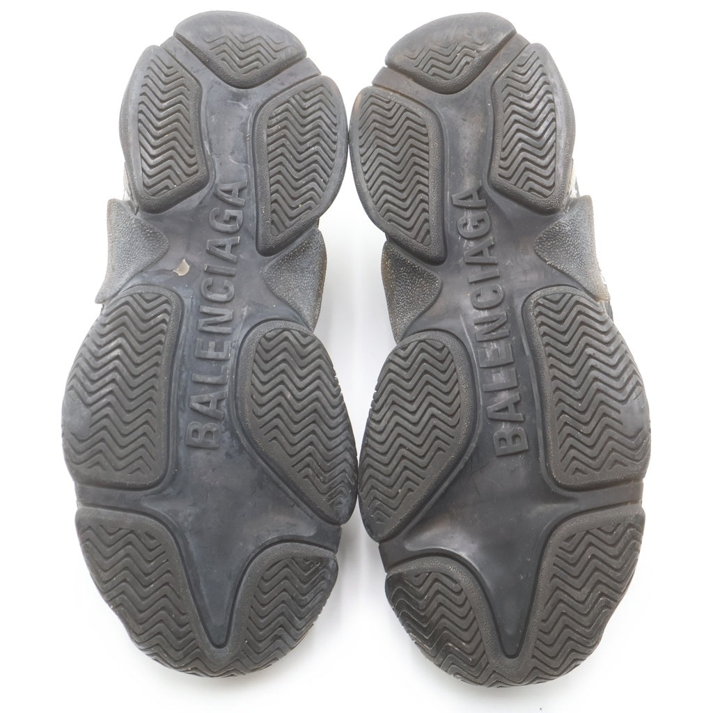 BALENCIAGA(バレンシアガ) TRIPLE S トリプルエス クリアソールダッドローカットスニーカー ブラック 541624