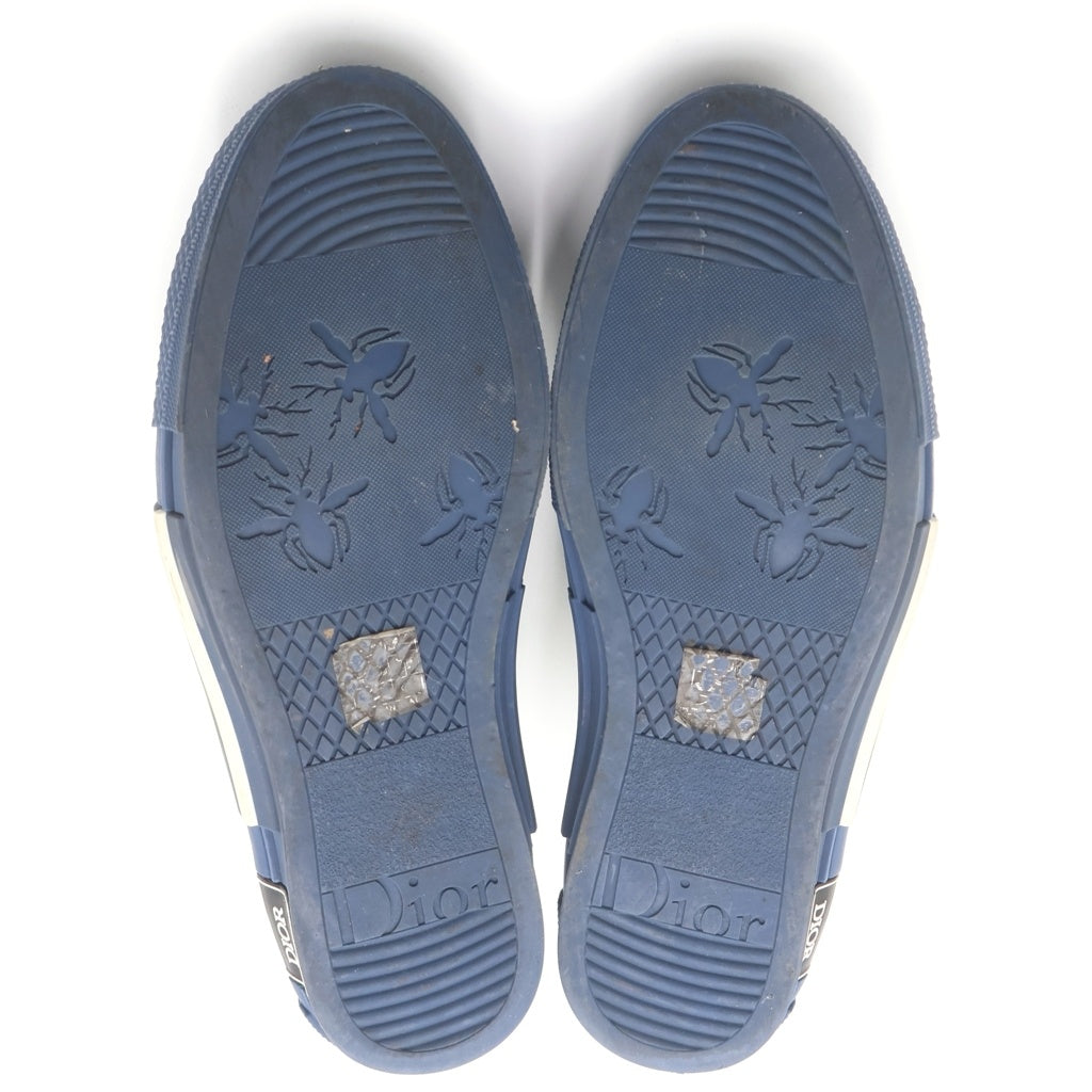 DIOR(ディオール) B23 HIGH TOP OBLIQUE SNEAKERS オブリーク 総柄 ハイカットスニーカー ホワイト/ブルー 3SH118YNT