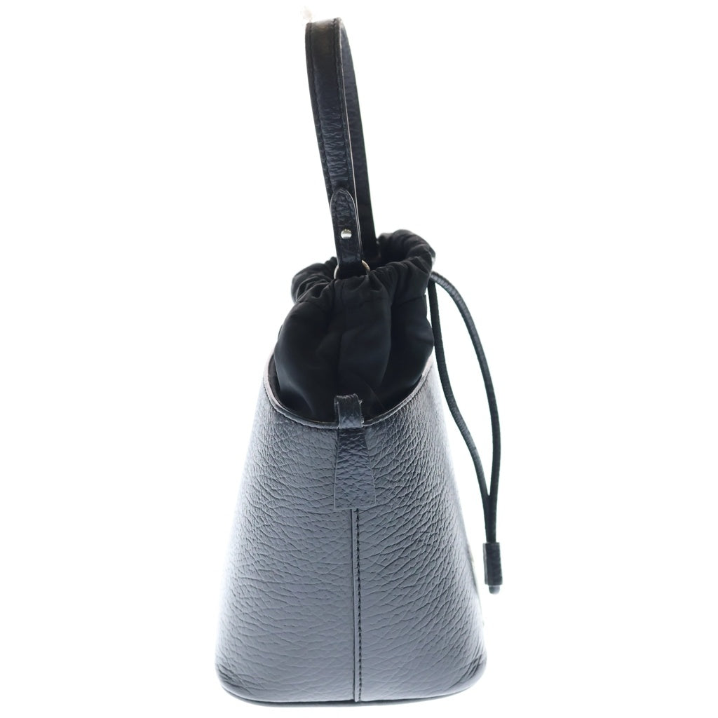 Maison Margiela(メゾンマルジェラ) 5AC BUCKET SMALL バケット 2WAY レザー ショルダー ハンドバッグ ブラック S61WG0035 P03956 レディース