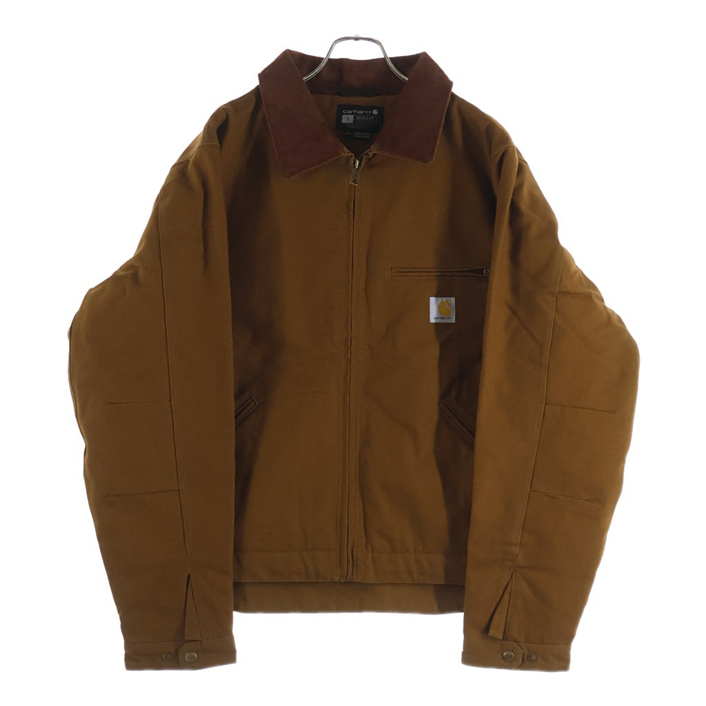 CARHARTT(カーハート) DUCK DETROIT JACKET 裏地ブランケット ジップアップ ダック デトロイト ジャケット ブラウン 0J3828‐M