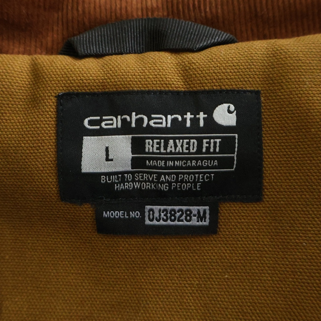 CARHARTT(カーハート) DUCK DETROIT JACKET 裏地ブランケット ジップアップ ダック デトロイト ジャケット ブラウン 0J3828‐M