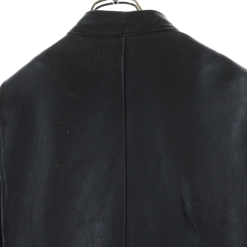 NO BRAND(ノーブランド) PROTECH LEATHER APPAREL プロテックレザーアパレル 80S VINTAGE レザー シングルライダースジャケット ブラック