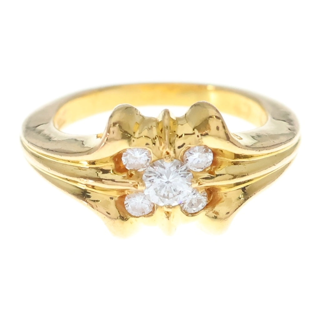 CHROME HEARTS(クロムハーツ) 22K SKT 5PT DIA 5ポイントダイヤ リング ゴールド