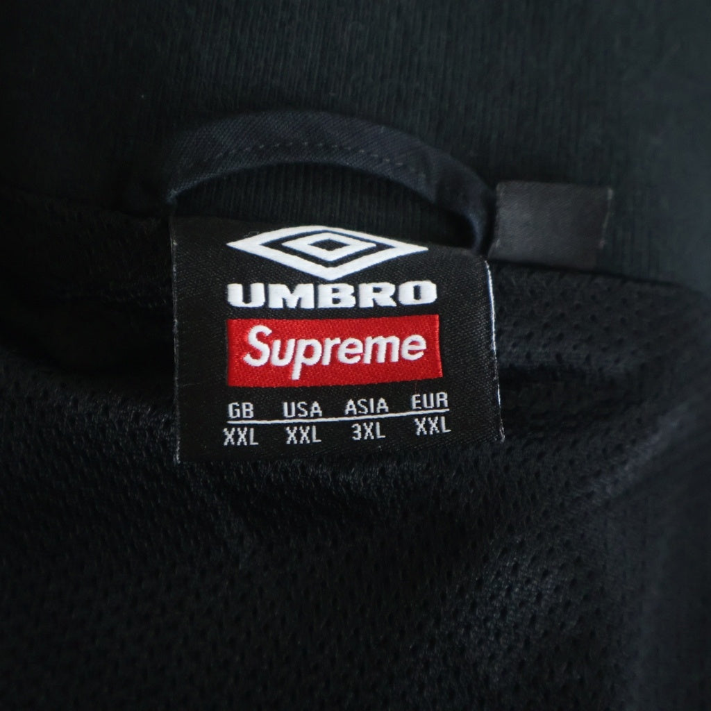 SUPREME(シュプリーム) 26SS ×UMBRO Cotton Ripstop Track Jacket アンブロ ジップアップ コットン リップストップ トラックジャケット ブラック