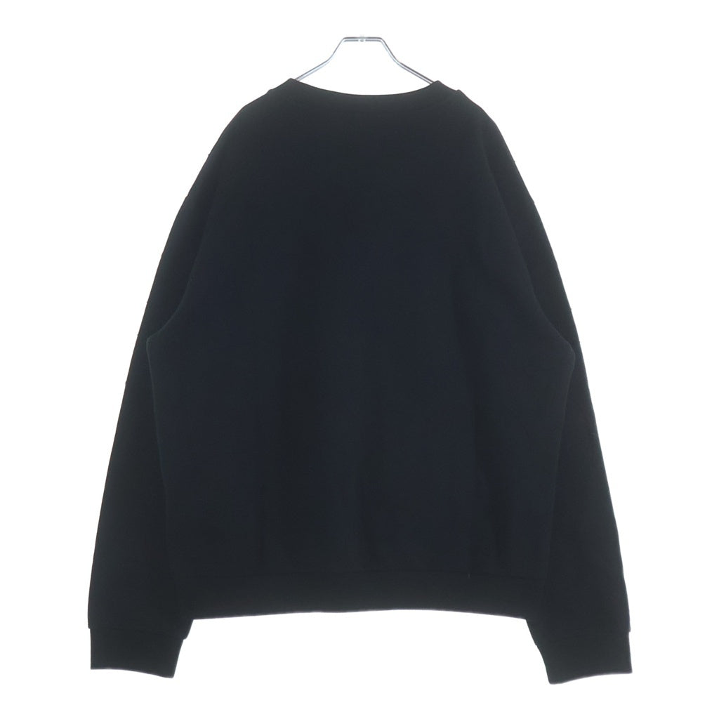 LOUIS VUITTON(ルイヴィトン) 24AW LVロゴジャガード エンブロイダリー クルーネックスウェットシャツ トレーナー ブラック RM242M IHN HRY83W