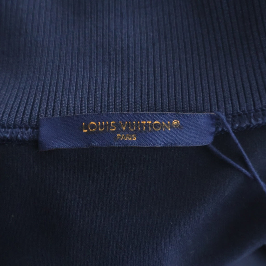 LOUIS VUITTON(ルイヴィトン) 24SS LVロゴエンブロイダリー フラワーバンド ジップアップトラックジャケット ネイビー RM241MQ ZSC HQY45W